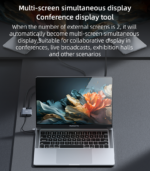 HM15 Ultra-low Latency TC & USB Dual System Compatible Computer Split Screen Laptop Screen Splitter - Image 12