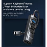 HB23 5 IN 1 USB C HUB | PD 100W For Laptop Tablet Mobile Phone Support OTG Function Adapter - Image 4