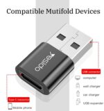 GS09 Mini Aluminum Alloy Usb Type-c U-Disk Card Reader Mouse Convert OTG Adapter - Image 11