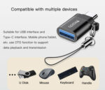 GS06 Mini Function Mobile Phone Power Data Transmit Convert Card Reader Type-C To USB OTG Adapter - Image 12