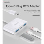 GS17 3 In 1 Type C Otg Adapter Connector Usb Fast Charger Splitter Female To Male Converter Cable - Image 2