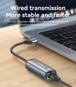 HB26 Aluminum Alloy 1000Mbps Wired High-speed Transmission TC/USB 2in1 Gigabit Ethernet Converter - Image 11