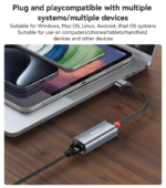 HB26 Aluminum Alloy 1000Mbps Wired High-speed Transmission TC/USB 2in1 Gigabit Ethernet Converter - Image 16