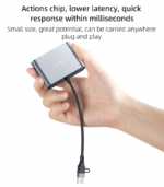 HM15 Ultra-low Latency TC & USB Dual System Compatible Computer Split Screen Laptop Screen Splitter - Image 16