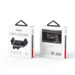 C124 360 Degree Rotation Dual Double Clip Air Vent Outlet Car Holder Cell Mobile Phone Holder - Image 5