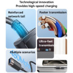 GS26 1.5M Braided Cable Aluminum Alloy High-speed Transmission USB 2.0 Extension Cable - Image 3