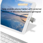 GS08 Mini Aluminum Alloy USB Type-C U-disk Card Reader Mouse Convert OTG Adapter - Image 4