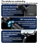 C247 360°View Angle Horizontal And Vertical Mechanical Tight Lock Cross-screen Gravity Phone Holder - Image 14