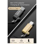 GS04 Micro To Type-C Easy To Carry Intimate Lanyard Design Mini OTG Adapter Charging Transmission - Image 2