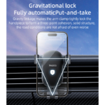 C243 Aluminum Alloy Bionic Hawksbill Hooks Retractable Design Air Vent Gravity Cell Phone Holder - Image 4