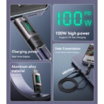 GS24 Aluminum Alloy Data Transmission Power Real-time Display TC To TC  Digital Charging Adapter - Image 3