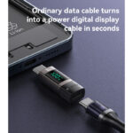 GS24 Aluminum Alloy Data Transmission Power Real-time Display TC To TC  Digital Charging Adapter - Image 4