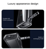 YAU41 2 in1 Wireless Adapter 3.5mm Audio AUX Adapter Bluetooth 5.1 Transmitter Receiver For Car - Image 16