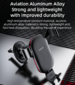 C243 Aluminum Alloy Bionic Hawksbill Hooks Retractable Design Air Vent Gravity Cell Phone Holder - Image 12