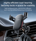 C243 Aluminum Alloy Bionic Hawksbill Hooks Retractable Design Air Vent Gravity Cell Phone Holder - Image 13