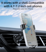 C243 Aluminum Alloy Bionic Hawksbill Hooks Retractable Design Air Vent Gravity Cell Phone Holder - Image 17