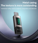 GS24 Aluminum Alloy Data Transmission Power Real-time Display TC To TC  Digital Charging Adapter - Image 13