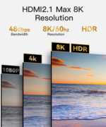 HM11 8K Ultra Clear Metal Shell and interface No Delay In Data Transfering HDMI Cable - Image 9