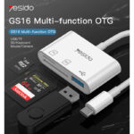 GS16 High Quality Type-C To USB 3.0 TF SD Card Slot & PD Quick Charge OTG Adapter - Image 2