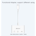 GS16 High Quality Type-C To USB 3.0 TF SD Card Slot & PD Quick Charge OTG Adapter - Image 3