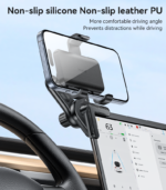 C250 360 Rotation Three-point stabilized clamping Hover Screen Snap-on Press Clip Phone Holder - Image 11