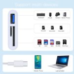 GS16 High Quality Type-C To USB 3.0 TF SD Card Slot & PD Quick Charge OTG Adapter - Image 13