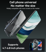 C250 360 Rotation Three-point stabilized clamping Hover Screen Snap-on Press Clip Phone Holder - Image 14