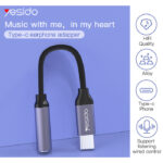 YAU19 Aluminum Alloy Nylon Cable USB Type-C To 3.5mm Aux Port Audio Adapter Cable - Image 2