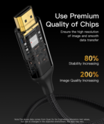 HM11 8K Ultra Clear Metal Shell and interface No Delay In Data Transfering HDMI Cable - Image 11