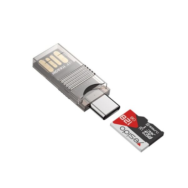 GS21 2 In 1 Multi Function USB 3.0 Type-C to USB and TF card OTG card Reader adapter