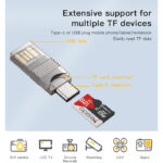 GS21 2 In 1 Multi Function USB 3.0 Type-C to USB and TF card OTG card Reader adapter - Image 3