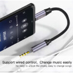 YAU19 Aluminum Alloy Nylon Cable USB Type-C To 3.5mm Aux Port Audio Adapter Cable - Image 3