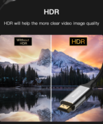 HM11 8K Ultra Clear Metal Shell and interface No Delay In Data Transfering HDMI Cable - Image 13
