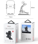 C175 One-touch Opening 360 Adjustable Viewing Angle Mini Suction Cup Ejector Clip Phone Holder - Image 7