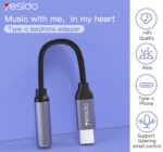 YAU19 Aluminum Alloy Nylon Cable USB Type-C To 3.5mm Aux Port Audio Adapter Cable - Image 6