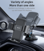 C175 One-touch Opening 360 Adjustable Viewing Angle Mini Suction Cup Ejector Clip Phone Holder - Image 10