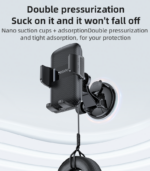 C175 One-touch Opening 360 Adjustable Viewing Angle Mini Suction Cup Ejector Clip Phone Holder - Image 12
