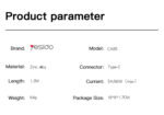 CA85 Zinc Alloy 5A Super Fast Charging USB Data Cable USB To Type-C Data Cable - Image 8
