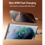 CA196 1.2M PD 60W Type-C To Type-C Fast Charging CarPlay Is Applicable Zinc Alloy Data Cable - Image 4