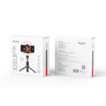 SF12 5 level Aluminum Alloy Portable With LED Ring Light Phone Holder Stand Selfie Stick - Image 5