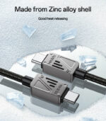 CA196 1.2M PD 60W Type-C To Type-C Fast Charging CarPlay Is Applicable Zinc Alloy Data Cable - Image 15