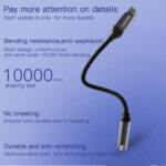 YAU19 Aluminum Alloy Nylon Cable USB Type-C To 3.5mm Aux Port Audio Adapter Cable - Image 10