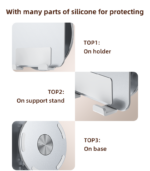 C293 360 Rotating Good Heat Releasing Folding Design Aluminum Alloy Table Holder - Image 14