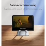 C185 Adjustable Height Aircooled Foldable Desktop Supporter Holder Metal Laptop Tablet PC Stand - Image 4