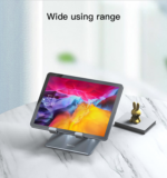 C185 Adjustable Height Aircooled Foldable Desktop Supporter Holder Metal Laptop Tablet PC Stand - Image 12