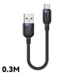 CA131C 0.3 Meter 18W Fast Charging USB to Type-C Aluminum Alloy Braided Data Cable