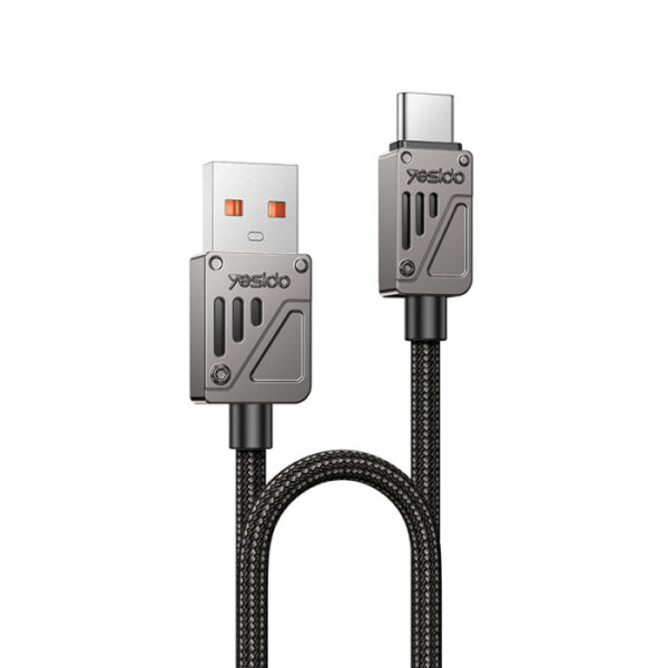 CA135C 1.2 Meter 18W Fast Charging USB to Type-C Flexible Thread  Zinc Alloy Data Cable