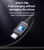 CA135C 1.2 Meter 18W Fast Charging USB to Type-C Flexible Thread  Zinc Alloy Data Cable - Image 10