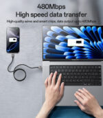 CA135C 1.2 Meter 18W Fast Charging USB to Type-C Flexible Thread  Zinc Alloy Data Cable - Image 11