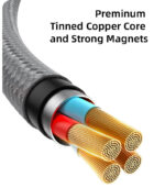 CA173  USB To Type-C 1 Meters Length Max 18W Fast Charging Magnetic Data Cable - Image 11